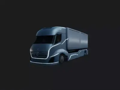 Futuristic Landscaping Truck 3D Model 3D model