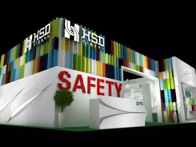 Exhibition - Size - 12X8-3DMAX2009-0013 3D model