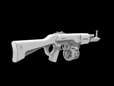 Vanil Babochka AK470 Space Rifle 3D model