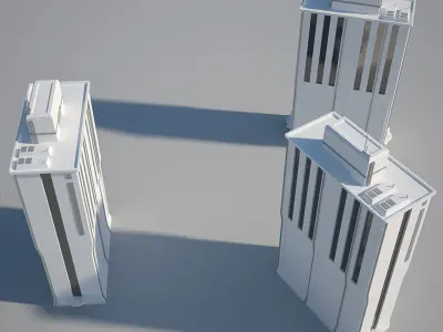 Industrial Building 06 Low-poly 3D model