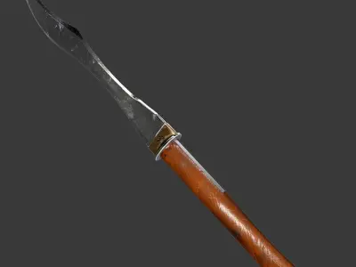 Game and VR-AR Ready Dagger Low-poly 3D model