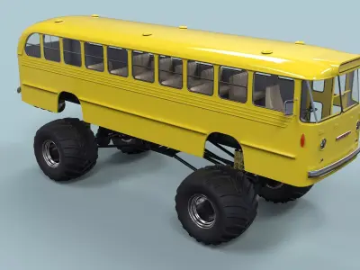 Monster Bus 3D model