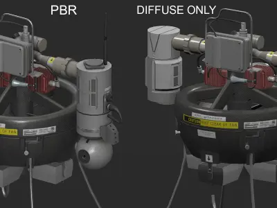 RQ16 Drone Low-poly 3D model