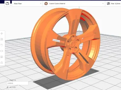 Rim 17 in M2 Free low-poly 3D model