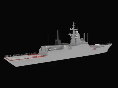 Steregushchiy class corvette 3D model