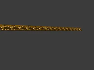 Neoclasic baguette for furniture kitchen cabinets interiors 3D print model