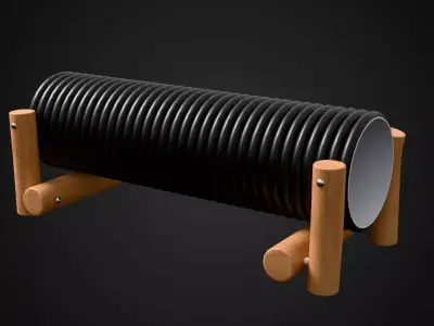 Crawl Tunnel Low-poly 3D model
