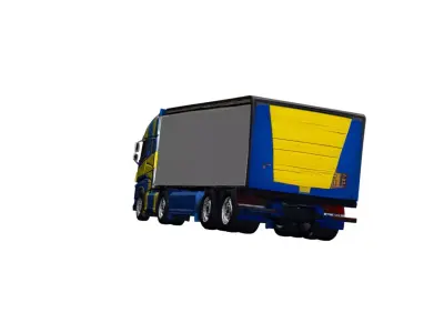 Volvo FH16 Compact Delivery Truck 3D Model 3D model