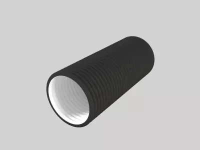 Corrugated pipes PLAST R-PE 3D model