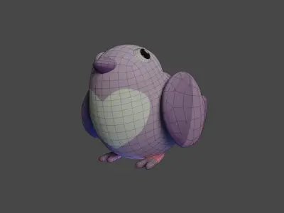 Bird Game Model 04 Low-poly 3D model