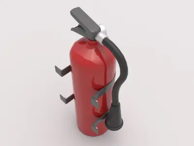 Fire Extinguisher 01 Low-poly 3D model purchase