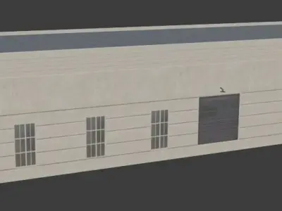 Azusa Station Low-poly 3D model