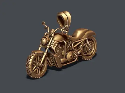 Motorcycle pendant 3d 3D print model purchase