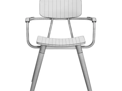 NORFOLK CAFE ARMCHAIR 3D model