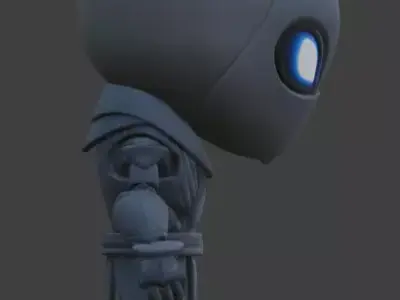 Aesthetic Stealth Ninja Chibi 3D Model Low-poly 3D model