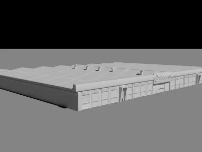 Tumosan Factory Building 3D model