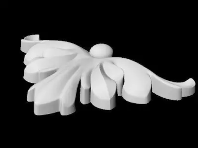 Central decor ornament for furniture Free 3D model 4