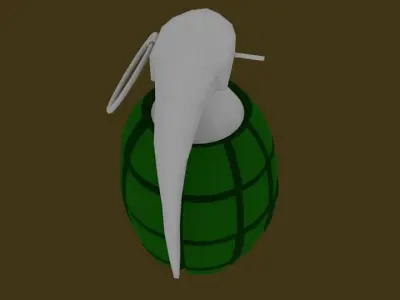 Frag Grenade Low-poly 3D model order