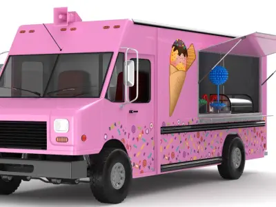 Food Trucks Collection 3D model