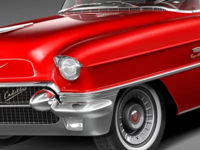 Cadillac 1956 series 62 convertible 3D model