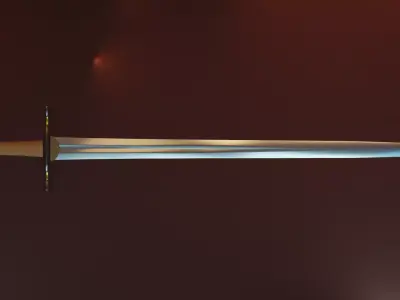 Regular one hand sword 3D model