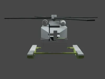 Helicopter Low-poly 3D model get