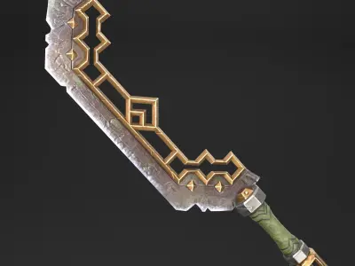 Ancient sword Low-poly 3D model purchase