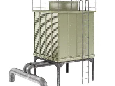 Roof top cooling unit 3D model purchase