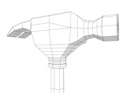 Hammer 3d model three hammers 3D model