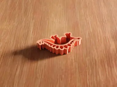 Dinosaur Stegosaurus Cookie Cutter STL File - 136 3D print model