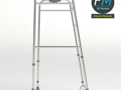 Front-wheeled walker 3D model