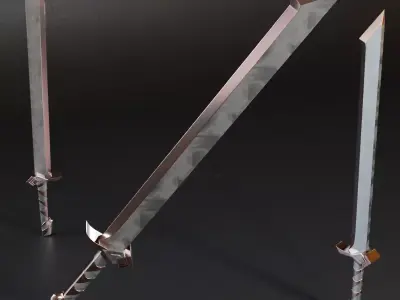 Mk Basemesh Sword 40 Free 3D model
