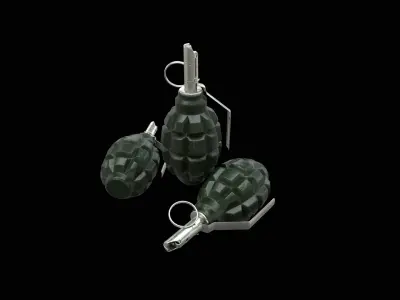 Grenades RGD-5 and F1  Low-poly 3D model
