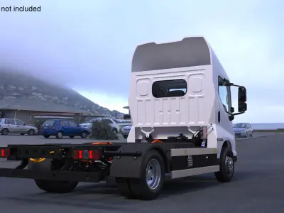 Truck BYD ETM6 Chassis White 3D model
