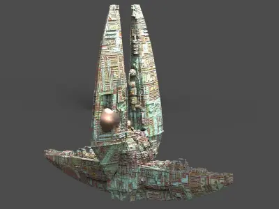 Wraith Architecture tower 2  3D model