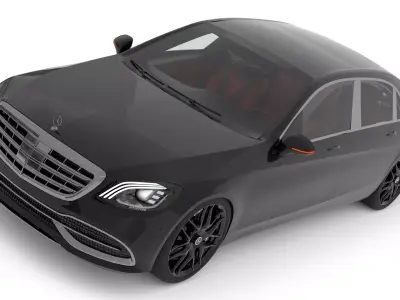 Mercedes Benz s650 Maybach with Interior 3D model