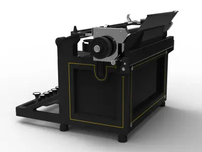 Antique Typewriter 3D model