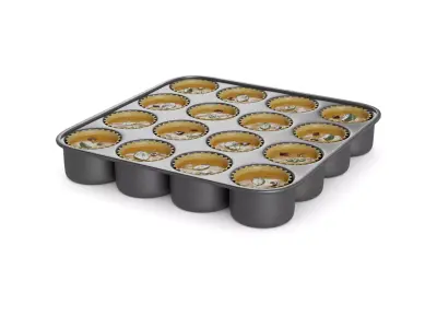 Snacks Mini Quiches 3D model