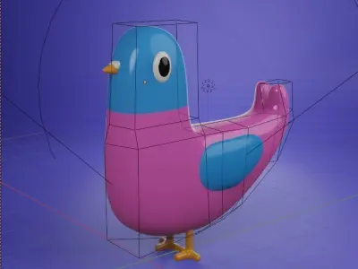 Cartoon Bird 3d model 3D model