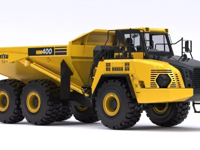 Komatsu HM400-5 Articulated Dump Truck 3D model