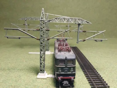 Catenery Mast 1-87 FDM 3D print model