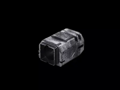  Muzzle brake mechanical part technical industrial 3D model