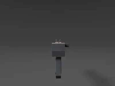 DC-15S Blaster Rifle Free low-poly 3D model