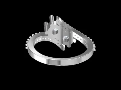 Wedding Ring  3D print model 85
