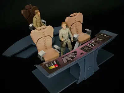 USS Reliant Bridge Control Center Console - The Wrath of Khan 3D print model