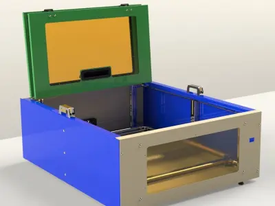 Enclosure for Laser machine  3D model