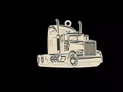Truck pendant 3D print model buy