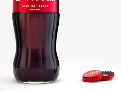 CocaCola Bottle Glass 3D model