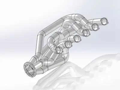 exhaust v12 3D model