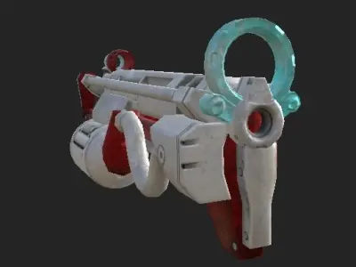 Lightning Gun Low-poly 3D model